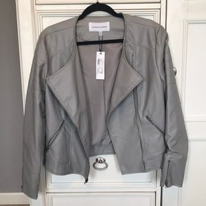 NWT CUPCAKES AND CASHMERE LEATHER JACKET